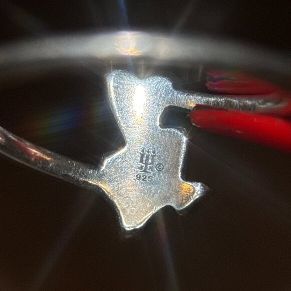 James Avery 925 Heart As Big As Texas Ring - Picture 3 of 6